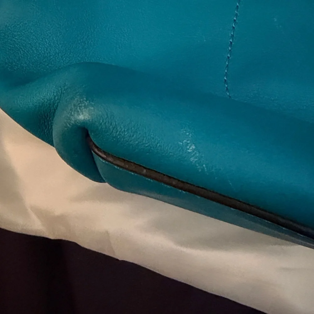 Coach Tourmaine/Robin’s Egg tote with tassels - Picture 9 of 12